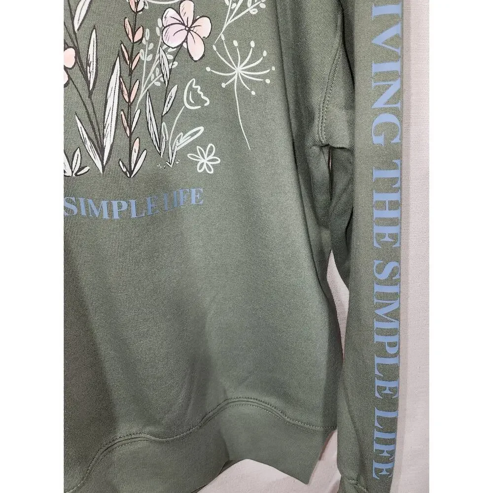 Winnie the pooh '' Living The simple life'' sweatshirt women's XS